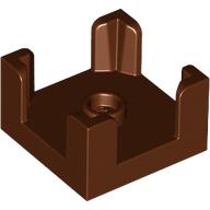 WALL 2X2X1 W/ KNOB: {червеникаво-кафяв}