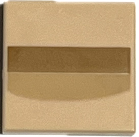 Tile 2 x 2 with Medium Nougat Rectangle and Medium Tan Curved Stripe Pattern (Mona Lisa Lips): {светло нуга}