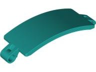 PANEL CURVED 3X9X2: {ярко синьо-зелен}