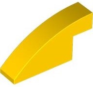 Slope, Curved 4 x 1 x 1 2/3: {ярко жълт}