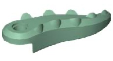 Alligator / Crocodile Tail with Hole: {пясъчно зелен}