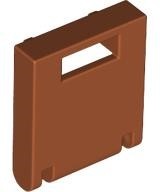 Container, Box 2 x 2 x 2 Door with Slot: {тъмно оранжев}