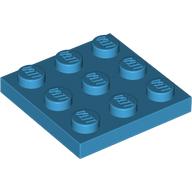 PLATE 3X3: {тъмно небесносин}
