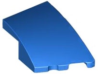 Wedge 3 x 2 Right No Studs: {ярко син}
