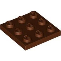 PLATE 3X3: {червеникаво-кафяв}