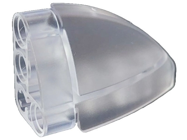Technic, Panel Curved 5 x 3 x 2 Corner Quarter Ellipse, Left: {прозрачен}