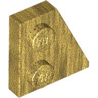 Wedge, Plate 2 x 2  Right: {топло златист}
