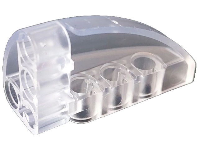 Technic, Panel Curved 5 x 3 x 2 Corner Quarter Ellipse, Right: {прозрачен}
