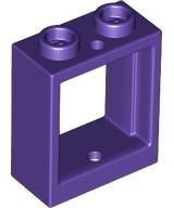 Window 1 x 2 x 2 Flat Front: {светло виолетов}
