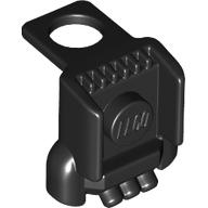 Minifigure Jet Pack with Short Nozzles and Stud: {черен}