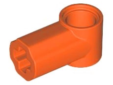 Technic, Axle and Pin Connector Angled #1: {червеникаво-оранжев}