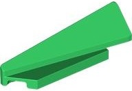 Wedge 5 x 1 x 1 1/3 with 4 x 1 Base Left: {тъмно зелен}