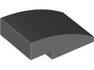 Slope, Curved 3 x 2: {тъмно каменно сив}