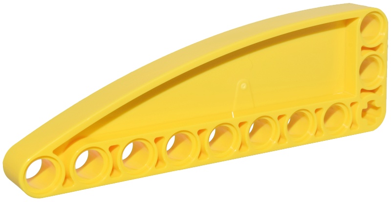 Technic, Liftarm, Modified L-Shape Quarter Ellipse Thick 3 x 9: {ярко жълт}