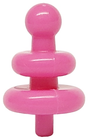 Minifigure, Antenna with 2 Diffusers and Small Pin: {ярко пурпурен}