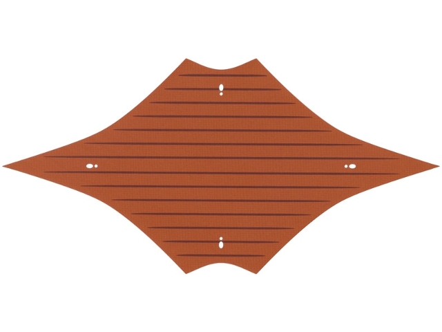 Cloth Sail 44 x 22 Jabba's Sail Barge with Dark Brown Lines Pattern: {тъмно оранжев}