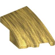 BRICK 2X3, OUTSIDE BOW, RIGHT: {топло златист}