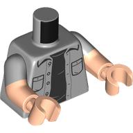 MINI UPPER PART, NO. 7257: {умерено каменно сив}