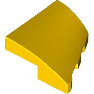 PLATE 2X2X2/3, HALF BOW, W/ CUT, LEFT: {ярко жълт}