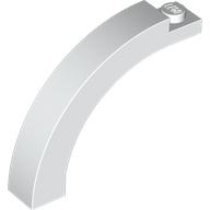 BRICK 1X5X3 1/3, CIRCLE ARCH: {бял}