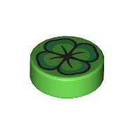 FLAT TILE 1X1, ROUND, NO. 324: {ярко зелен}