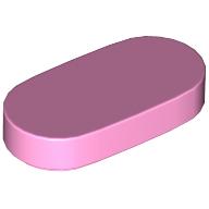 TILE 1X2, 1/2 CIRCLE: {светло пурпурен}