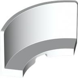 WALL 3X3X2, 1/4 CIRCLE: {бял}