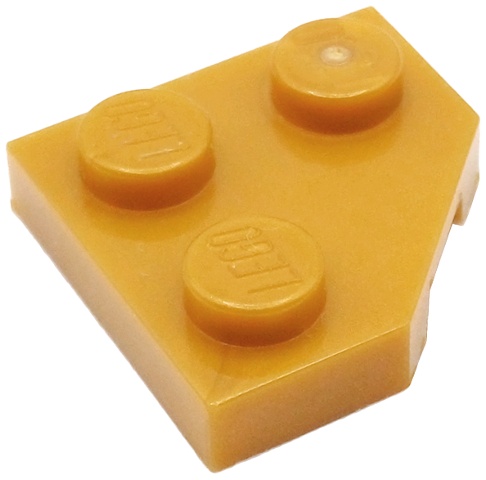 Wedge, Plate 2 x 2  Cut Corner: {топло златист}