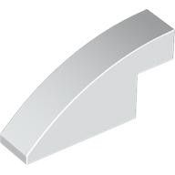 BRICK 1X4X1 2/3, OUTSIDE HALF BOW: {бял}