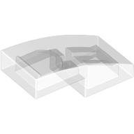 PLATE W. BOW 1X2X2/3: {прозрачен}