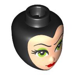 MINI DOLL, HEAD, NO. 495: {черен}