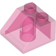 ROOF TILE 2X2/45°: {прозрачен умерено червеникаво виолетов}