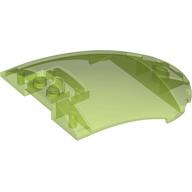 SHELL 6X8X2, OUTSIDE BOW, W/ CUT OUT: {прозрачно ярко зелен}
