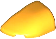 BRICK 2X3X1, BOW, 1/4 CIRCLE, LEFT: {огнено жълто-оранжев}