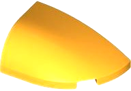BRICK 2X3X1, BOW, 1/4 CIRCLE, RIGHT: {огнено жълто-оранжев}