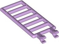 Bar 7 x 3 with 2 Open O Clips (Ladder): {лавандулов}