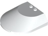 Windscreen 6 x 6 x 1 1/3 Curved: {бял}