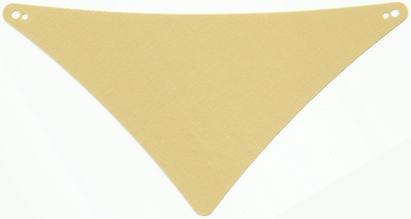 Cloth Sail Triangular 22 x 12: {тухлено жълт}