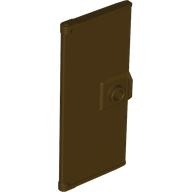 Door 1 x 3 x 6 with Stud Handle: {тъмно кафяв}
