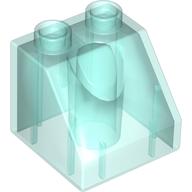 DUPLO ROOF TILE 2X2X1 1/2: {прозрачно светло син}
