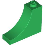 Arch 1 x 3 x 2 Inverted: {тъмно зелен}
