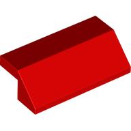 ROOF TILE 2X4, DEG. 45, W/O KNOBS: {ярко червен}