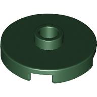 PLATE ROUND W. 1 KNOB: {земно зелен}