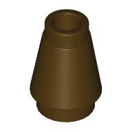 NOSE CONE SMALL 1X1: {тъмно кафяв}