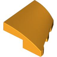 PLATE 2X2X2/3, HALF BOW, W/ CUT, LEFT: {огнено жълто-оранжев}