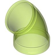 Cylinder Tube, Curved 45 degrees: {прозрачно ярко зелен}