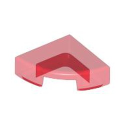 1/4 CIRCLE TILE 1X1: {прозрачно червен}