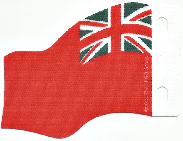 Cloth Flag 7 x 6 Wave with United Kingdom Red Ensign Pattern: {мултикомбинация}