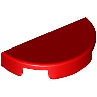 TILE 1X2, W/ 1/2 CIRCLE: {ярко червен}
