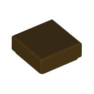 FLAT TILE 1X1: {тъмно кафяв}